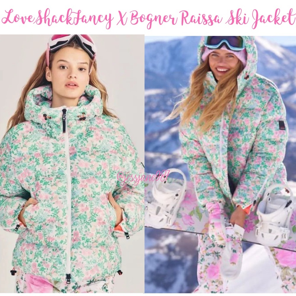 LoveShackFancy X Bogner Fire + Ice Ski Raissa Jacket Green